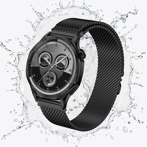 Universal Metallic Watch Strap with Magnetic Buckle