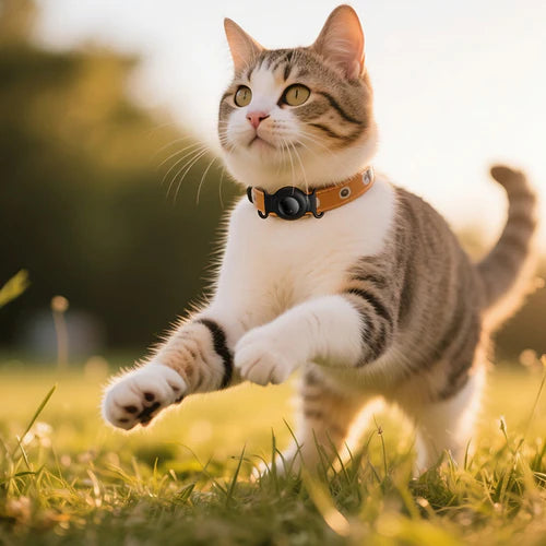 Smart Wireless Pet Tracker Tag w/ 9-12 Months Battery Life, Comfortable Collar