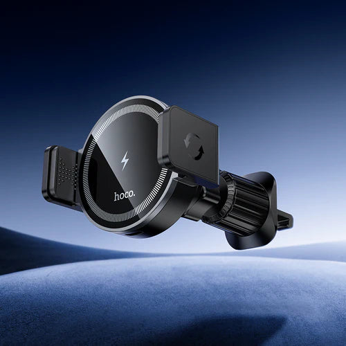5W Wireless Charging Magnetic 2-in-1 Air Vent Phone Holder – Magnetic or Clamp Mount