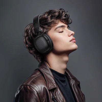Vintage Wireless Bluetooth Headset w/ 32 Hours