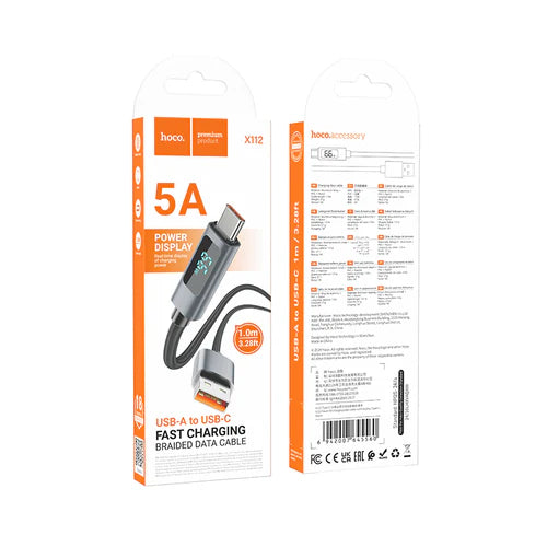 Fast Charging Nylon Braided Cable with LED