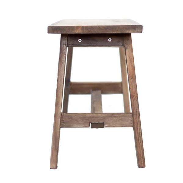 Rustico Reclaimed Teak Bench Medium - Natural