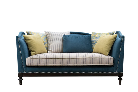 Century 2 Seater Sofa - Blue