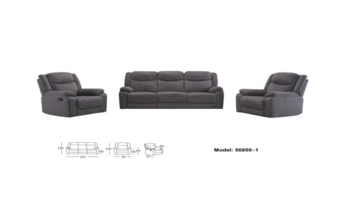 Dakota Recliner Suite - 3RR + 1R + 1R