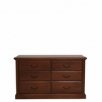 Marina 6 Drawer Dressing Table | Lowboy