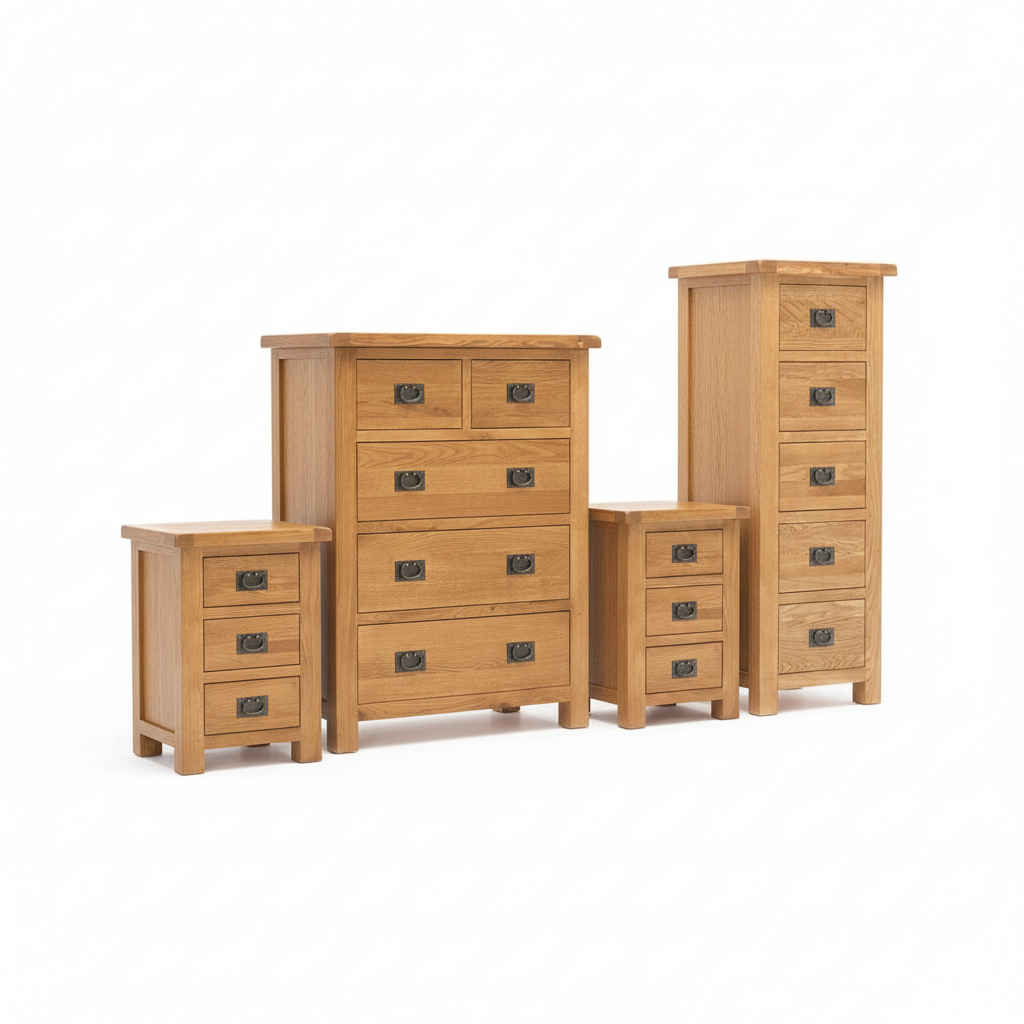 Oak Bedroom Suite - Set of 4