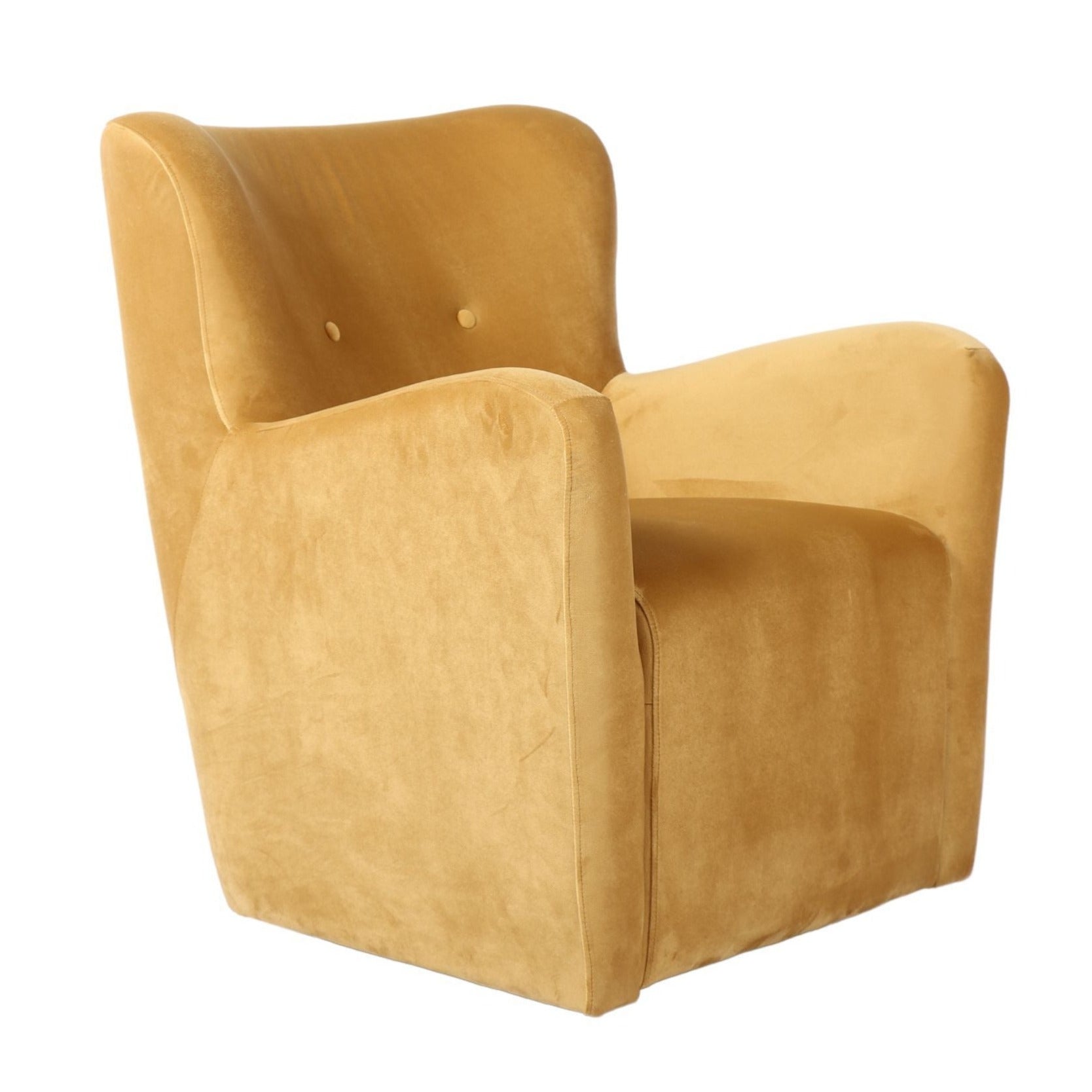 Cairo Swivel Armchair - Gold Velvet