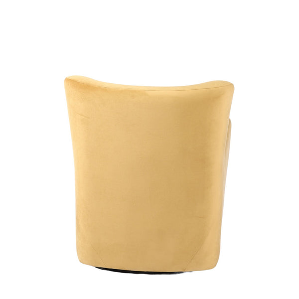 Cairo Swivel Armchair - Gold Velvet