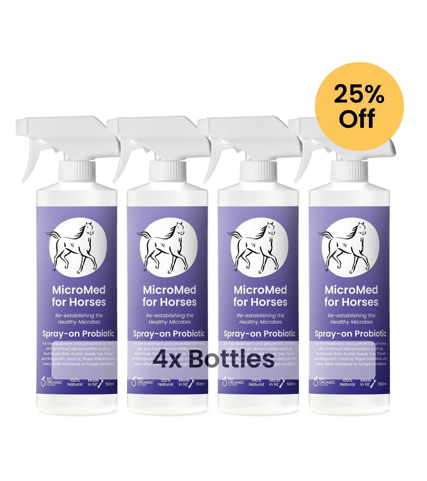 MicroMed for Horses Acute Care – 500ml 4 for 3 Bundle