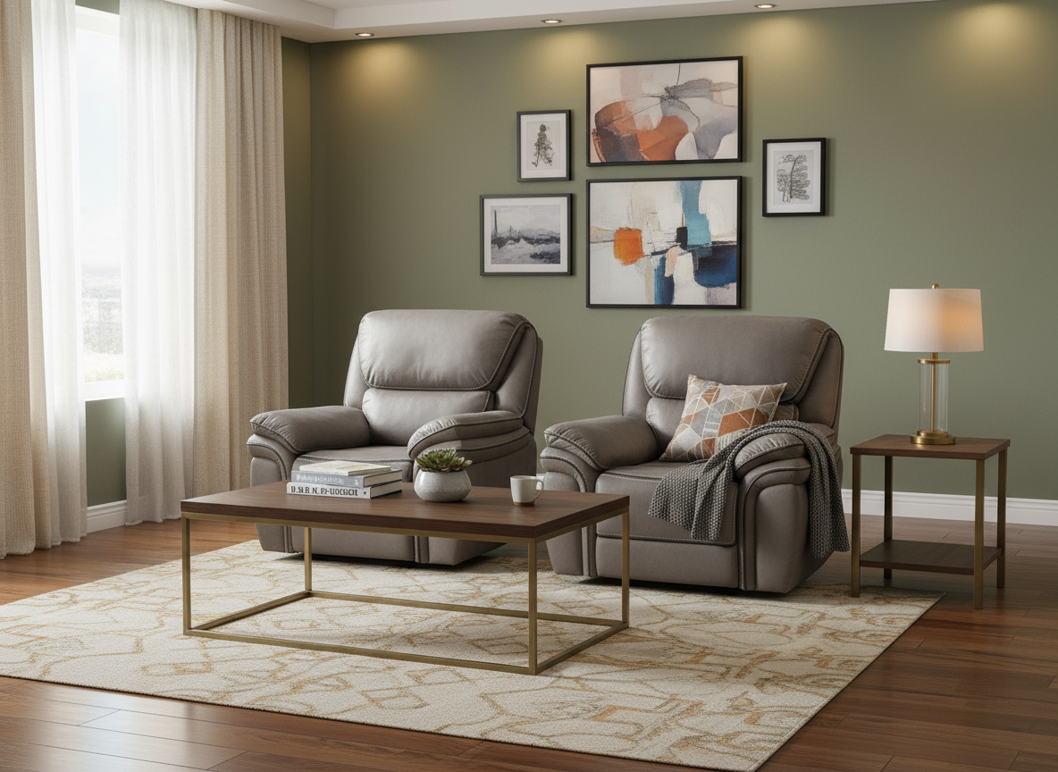 Moy Manual Recliner Chair - Set of 2