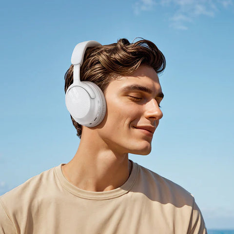 Premium Bluetooth Headset w/ 46 Hours, Light Weight Comfort Fit