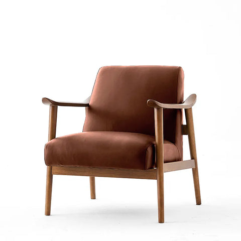 Mid-Century Armchair Saddle