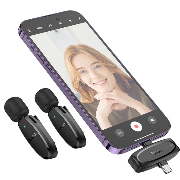 Dual Wireless Digital Microphone w/ Lightning & Type C Dual Connector