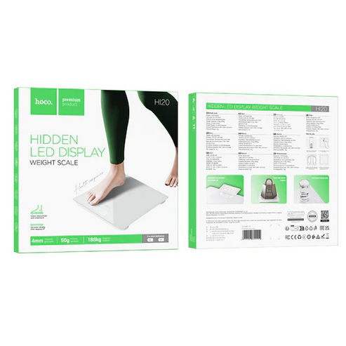Digital Weight Scale w/ LED Display, Ultra Thin