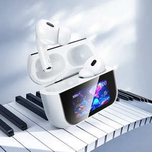 TWS Earbud w/ LCD Touch Screen, ANC Noise Cancelling, 4 Hours