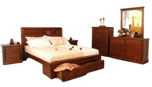 Marina 6 Piece Bedroom Suite - King