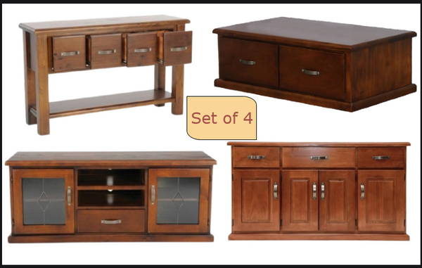 Living Furniture Set | TV Unit | Coffee Table | Hall Table | Buffet Table