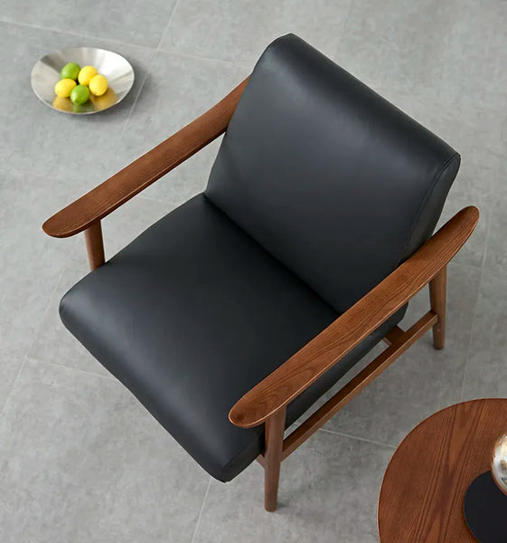 Mid-Century Armchair Black