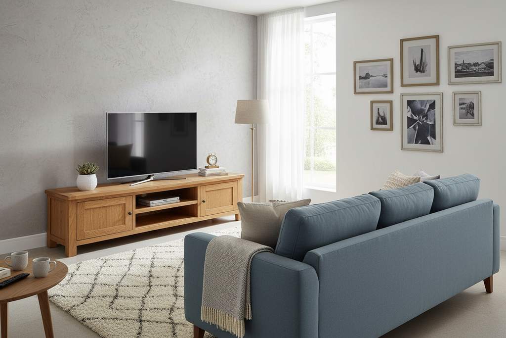 Oak Entertainment Unit - 1800mm