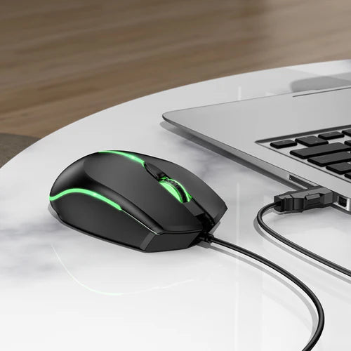 Wired Gaming Mouse w/ 2400 DPI, LED Light