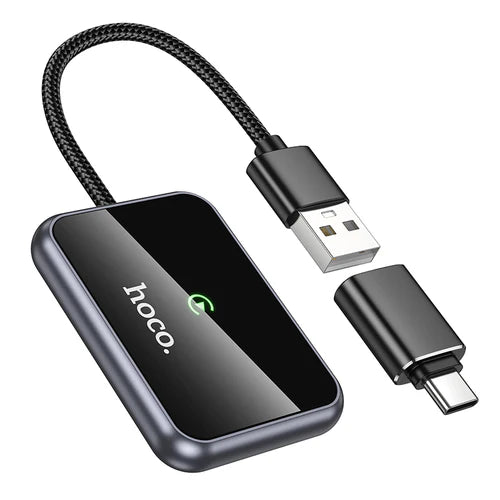 Wireless Adaptor for Apple Car Play w/ USB-A & USB-C Plug
