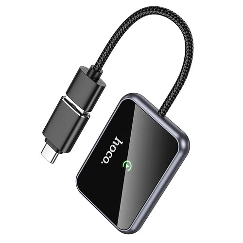 Wireless Adaptor for Apple Car Play w/ USB-A & USB-C Plug