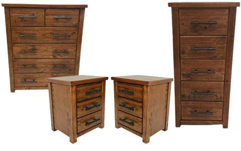 Woodgate Bedroom Set of 4 Pieces