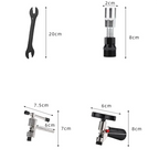 Bicycle Repair Tool Set with Chain Breaker, Spoke Wrench, Bottom Bracket & Freewheel Removal Tools