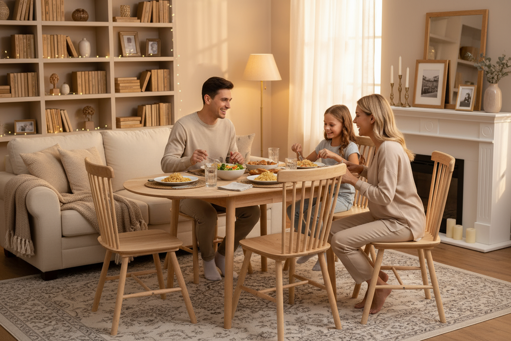 Orlando Drop Leaf Dining Table with 4 Chairs