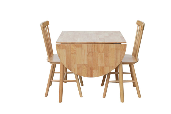 Bro Deals Kitchen & Dining Furniture Sets Orlando Drop Leaf Dining Table with Two Chairs