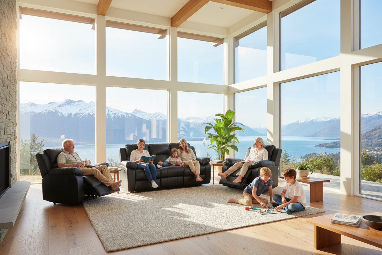 Katie Manual Recliner Lounge Suite