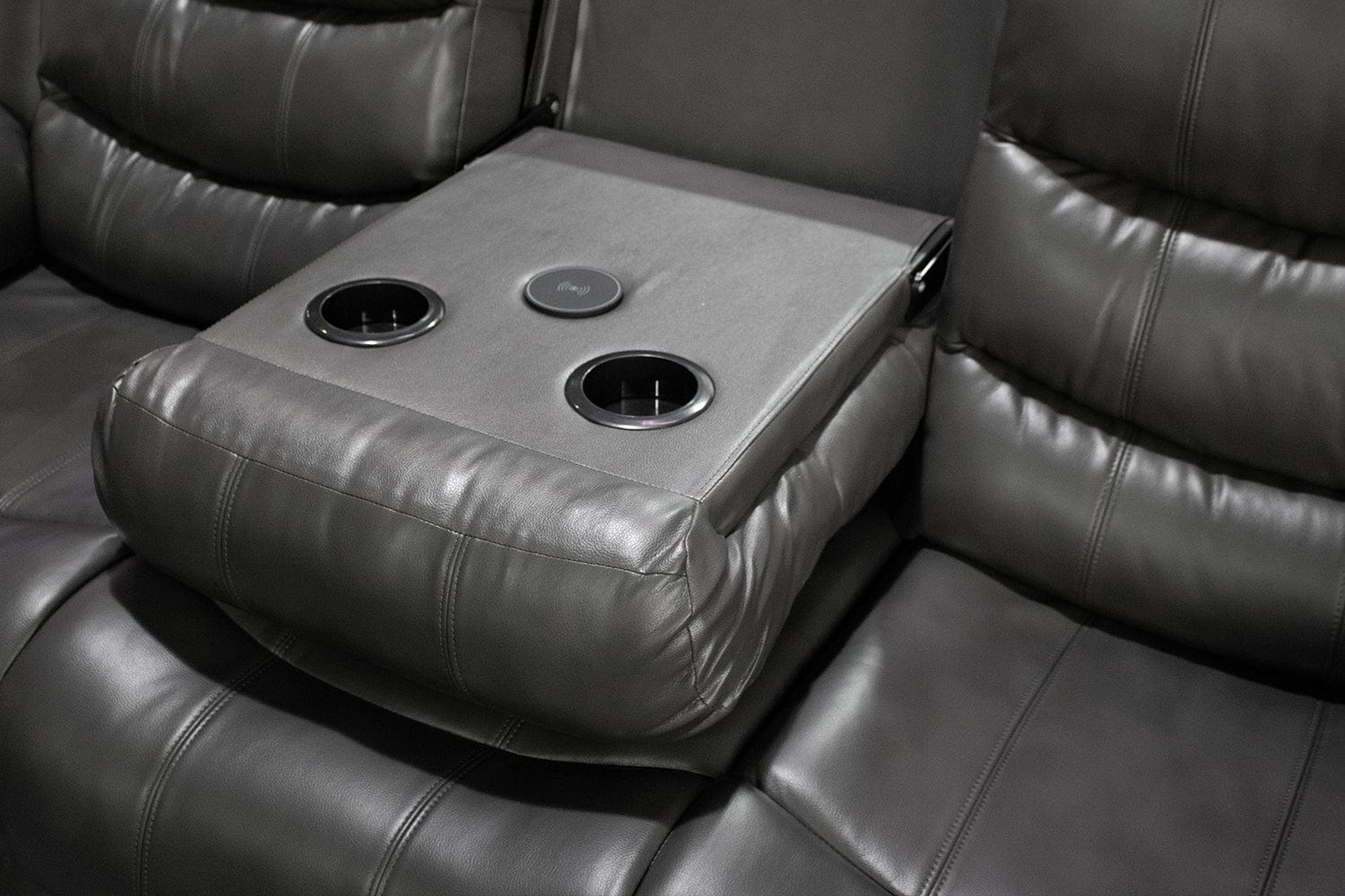 BroDeals 2 Seater Sofa Gavin Manual Recliner 2 Seater Sofa with Console