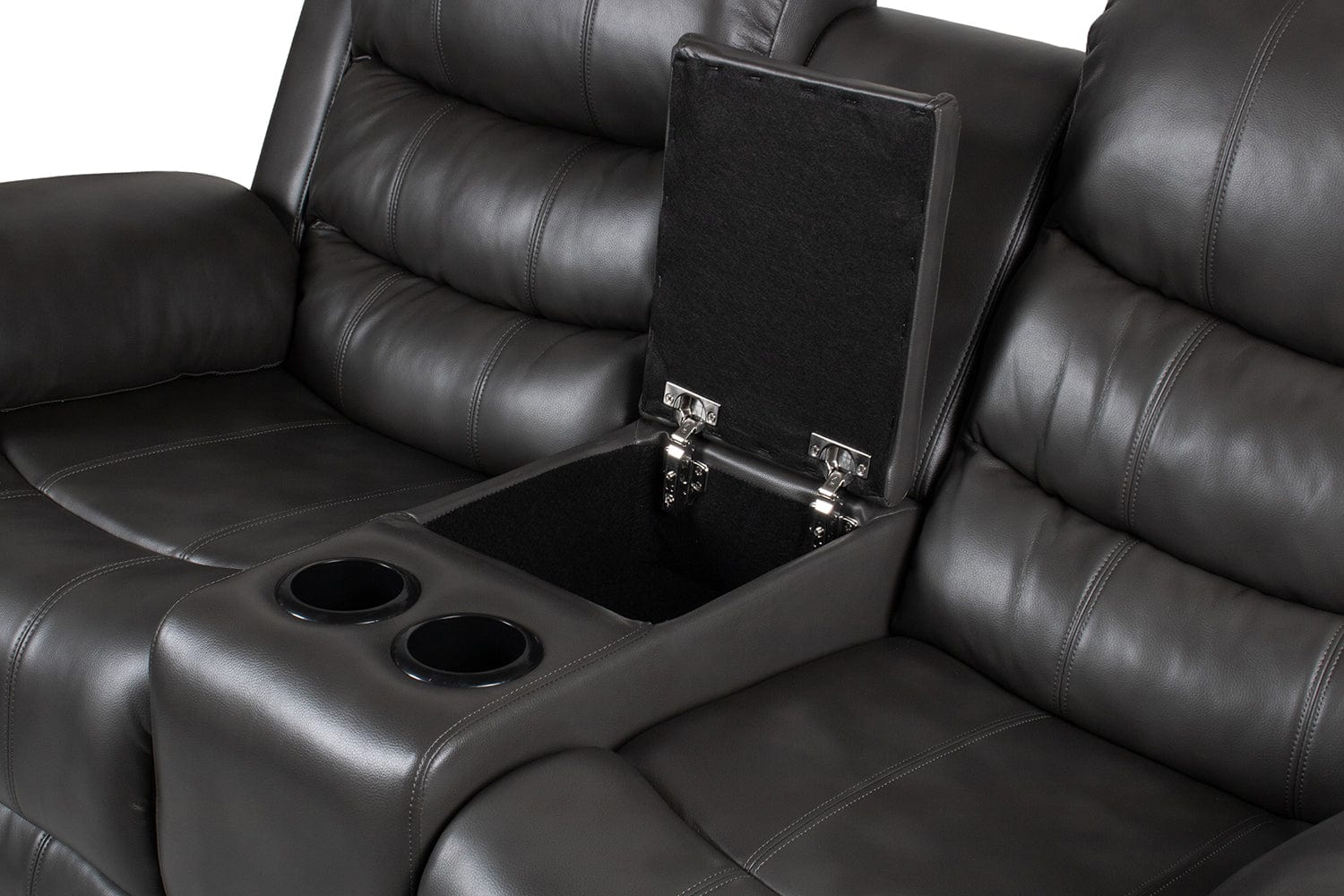 BroDeals 2 Seater Sofa Gavin Manual Recliner 2 Seater Sofa with Console
