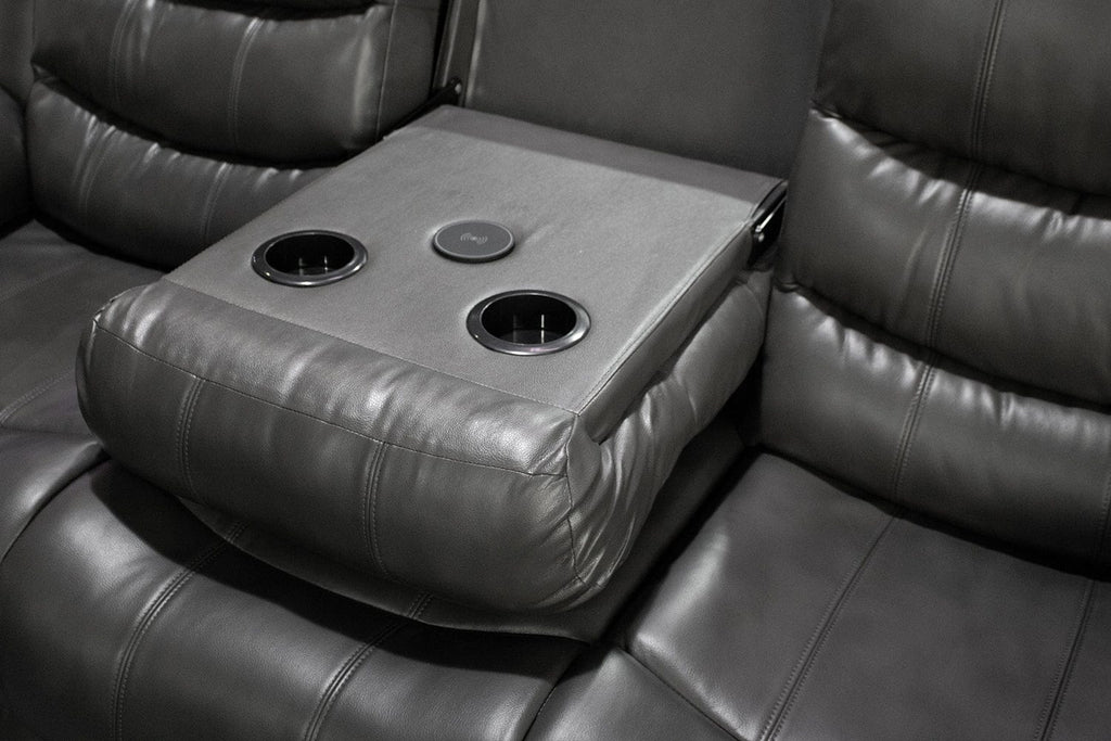BroDeals 3 seater Sofa Gavin Manual Recliner 3+2 Seater Sofa with Console