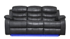 BroDeals 3 seater Sofa Gavin Manual Recliner 3 Seater Sofa with Console