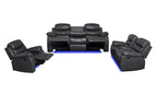 BroDeals 3 seater Sofa Gavin Manual Recliner 3 Seater Sofa with Console