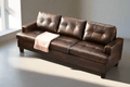 BroDeals 3 seater Sofa Knollwood 3 Seater Faux Leather Sofa - Brown