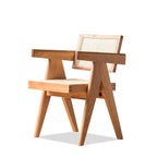 BroDeals Accent Chair Liverpool Rattan Armchair | Dining Chair - Natural