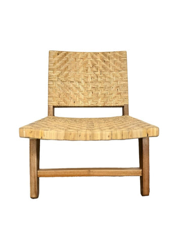 BroDeals Arm Chairs, Recliners & Sleeper Chairs Casual Chair - Teak & Rattan