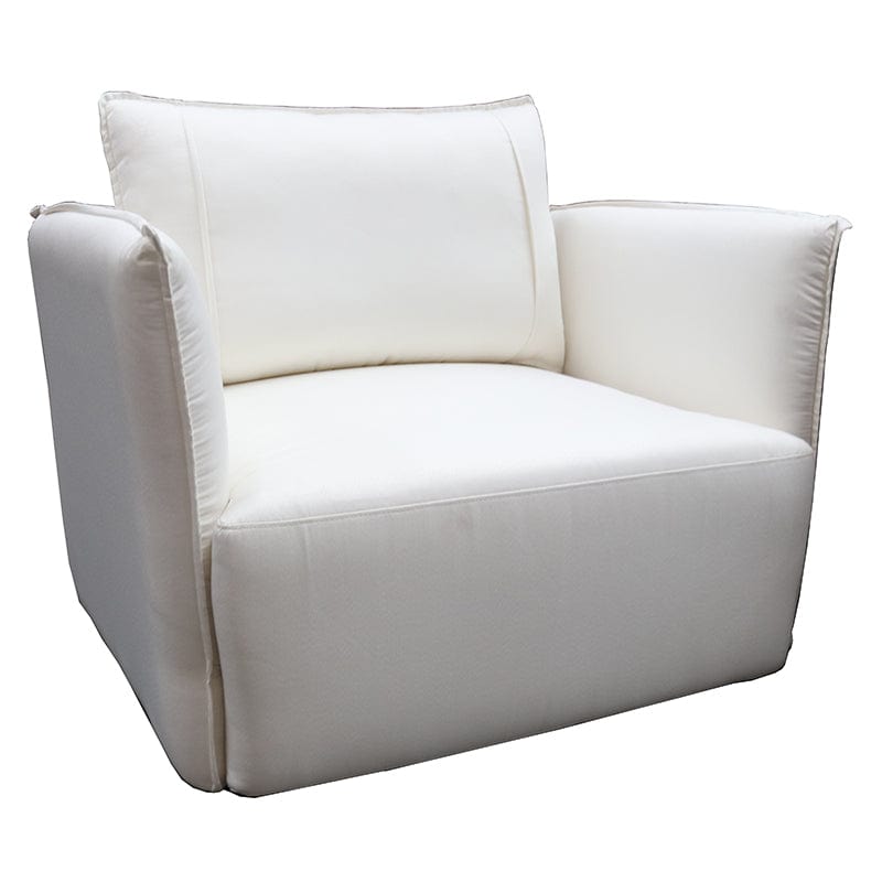 BroDeals Arm Chairs, Recliners & Sleeper Chairs Extra Large Armchair - White