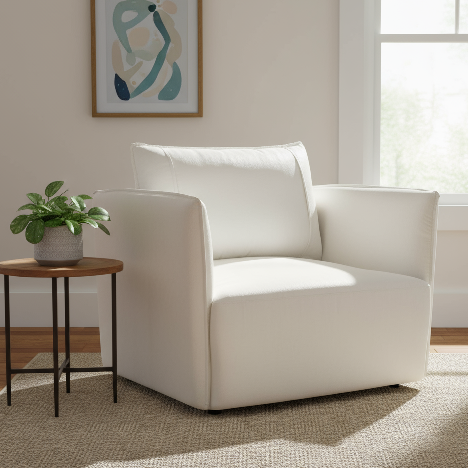 Extra Large Armchair - White