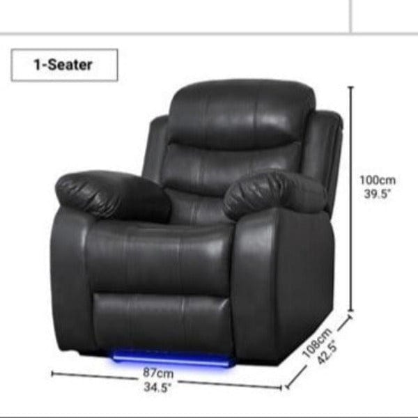 BroDeals Arm Chairs, Recliners & Sleeper Chairs Gavin Manual 1 Seater Recliner Sofa