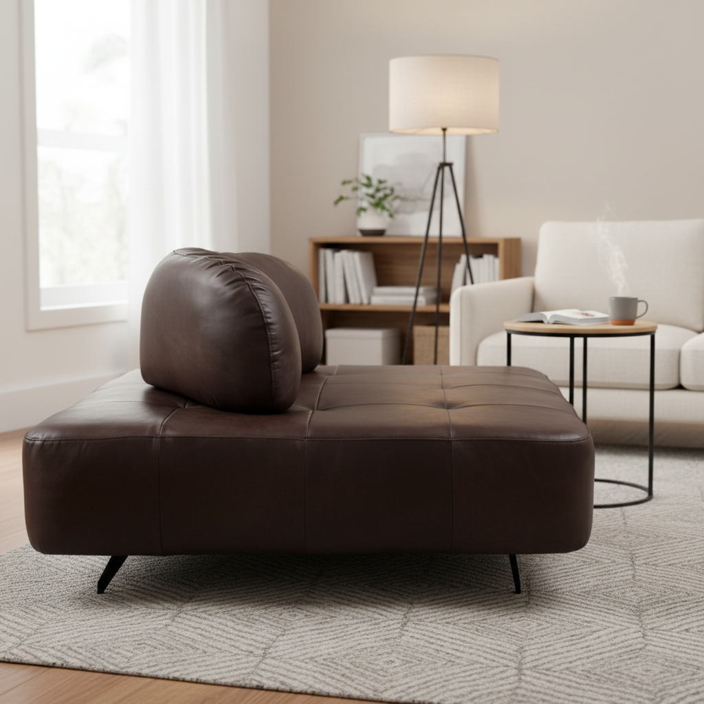 Georgio XL Leather Chair Cuba Brown