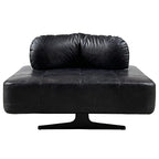 BroDeals Arm Chairs, Recliners & Sleeper Chairs Georgio XL Leather Chair Slate Black