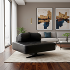 Georgio XL Leather Chair Slate Black