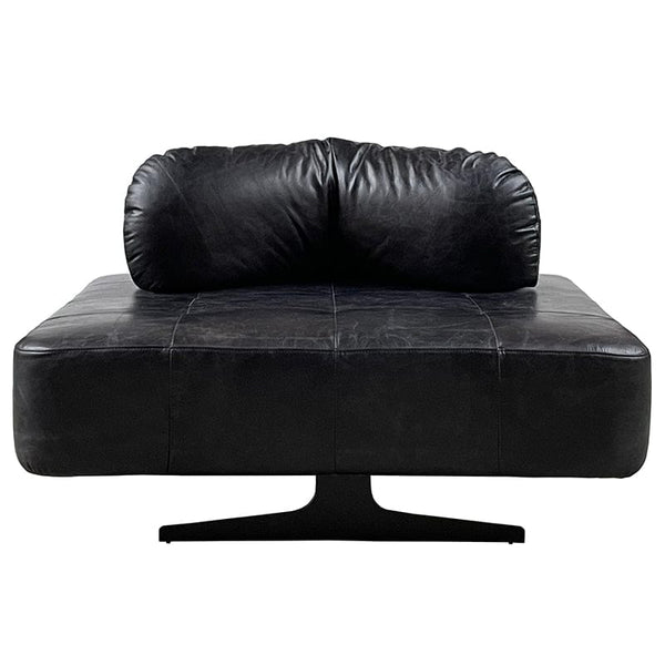 BroDeals Arm Chairs, Recliners & Sleeper Chairs Georgio XL Leather Chair Slate Black