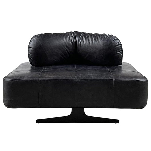 BroDeals Arm Chairs, Recliners & Sleeper Chairs Georgio XL Leather Chair Slate Black