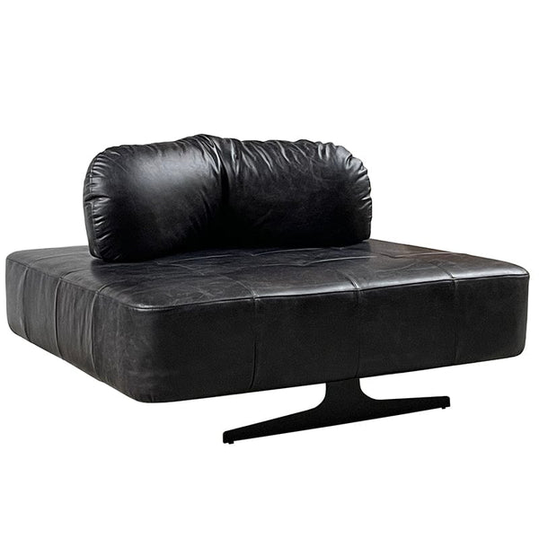 BroDeals Arm Chairs, Recliners & Sleeper Chairs Georgio XL Leather Chair Slate Black
