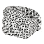 BroDeals Arm Chairs, Recliners & Sleeper Chairs Houndstooth Swivel Armchair - Black & White