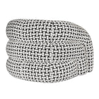 BroDeals Arm Chairs, Recliners & Sleeper Chairs Houndstooth Swivel Armchair - Black & White